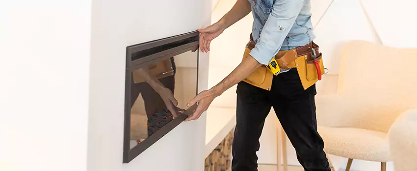 Metal Fireplace Installation in Saginaw, Texas