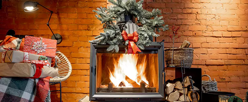 Travis Industries Linear Gas Fireplace Installation in Saginaw, Texas