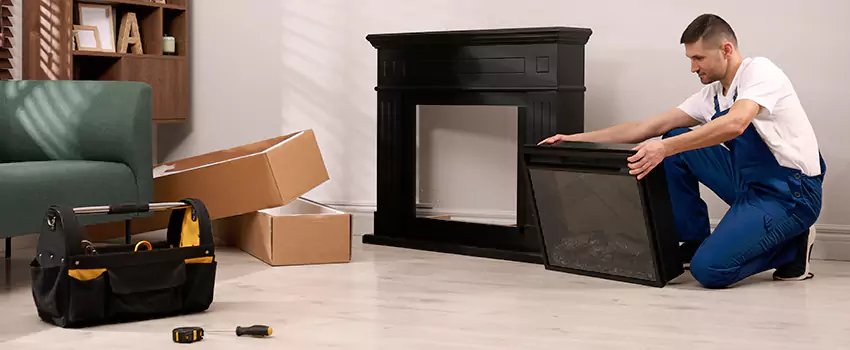 Old Rusted Metal Fireplace Repair And Replacement in Saginaw, TX
